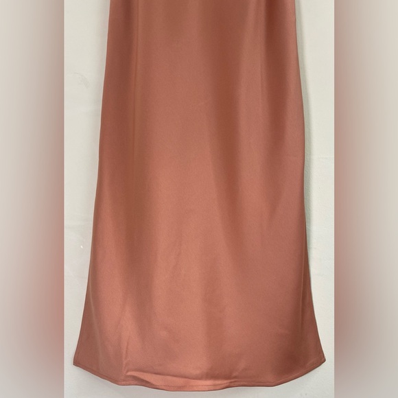 Anthropologie BHLDN Cali Satin Cowl-Neck Midi Slip Dress NWT - Picture 8 of 16